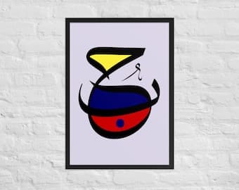 Love Arabic Calligraphy Framed Art Print